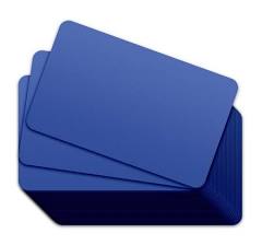 Blue CR80 PVC Cards (100pk)